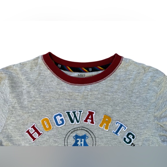 M&S Boys Harry Potter Hogwarts Long Sleeved Top - Picture 3 of 8